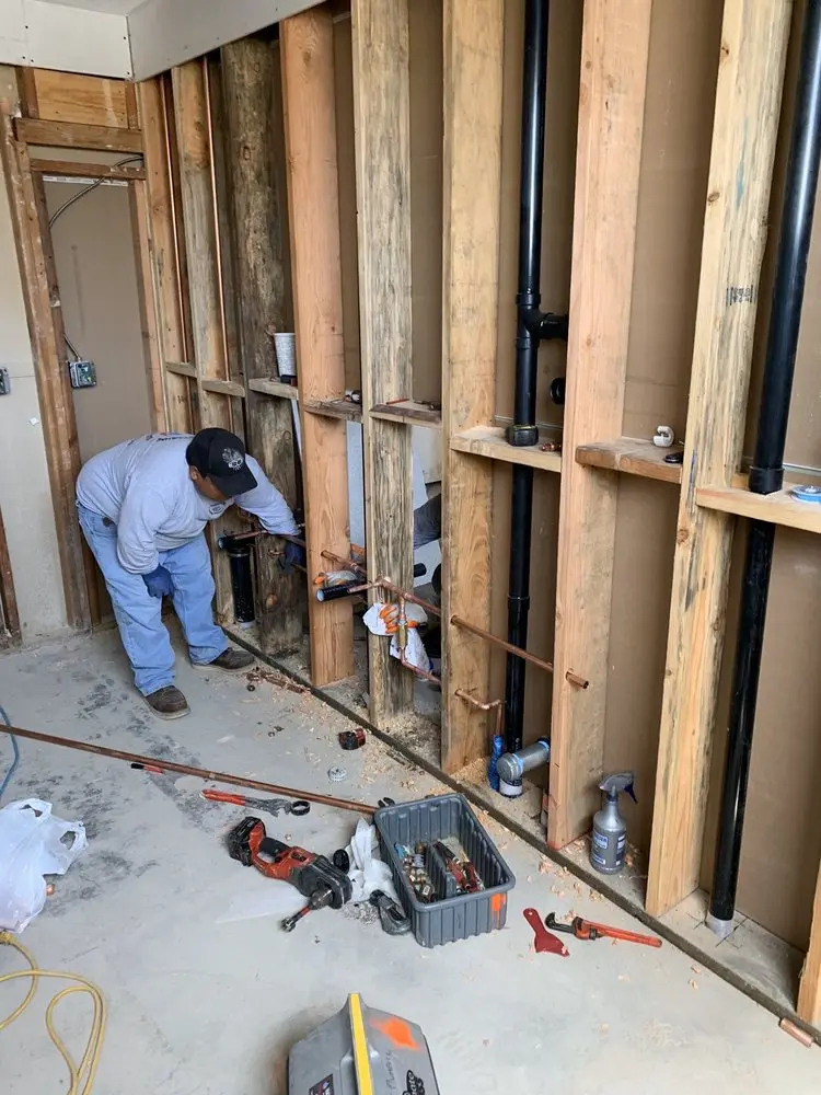 Commercial rough-in plumbing for Gas Line Repair in Ferndale